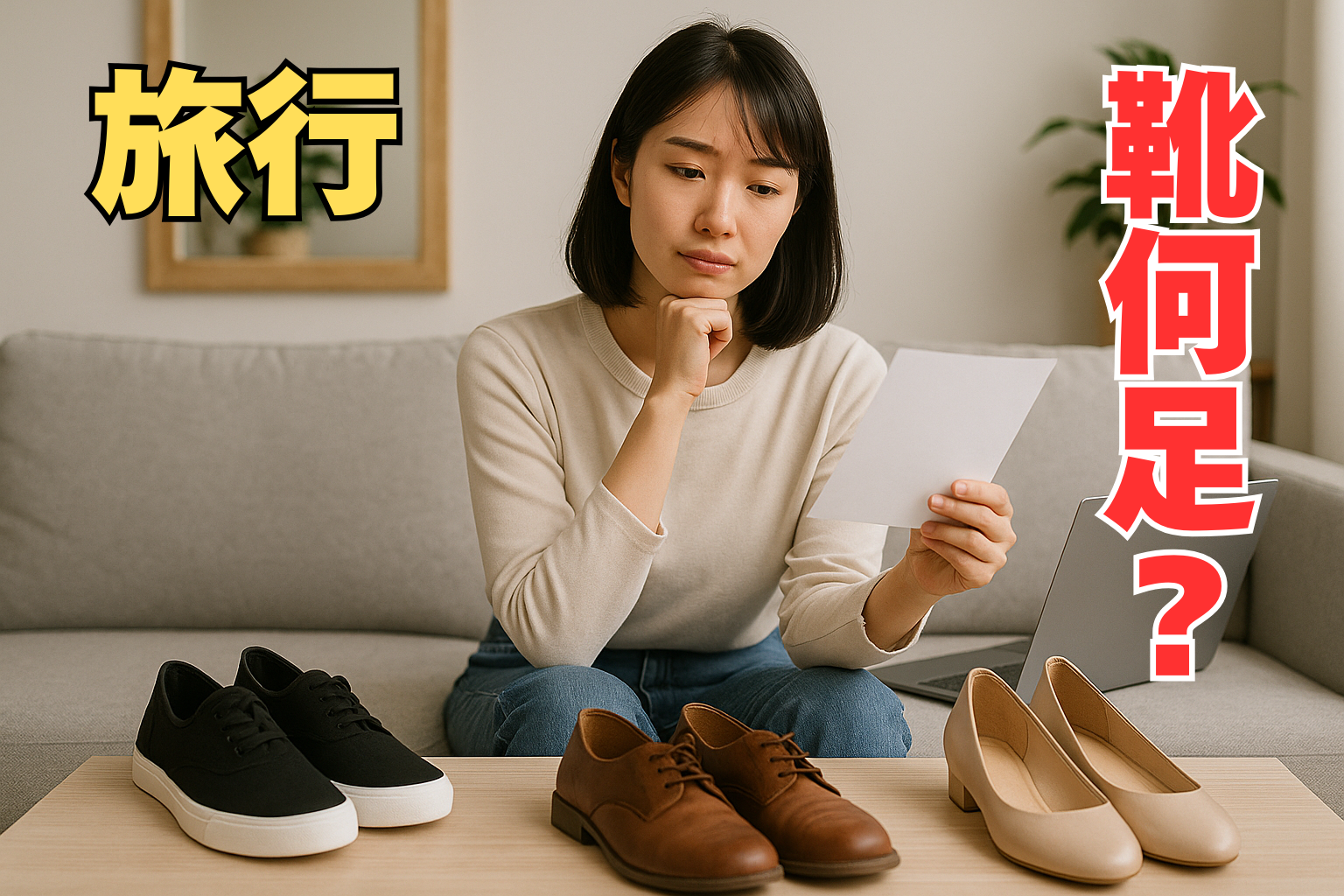 旅行の靴は何足必要？持ち運びのコツや選び方を解説