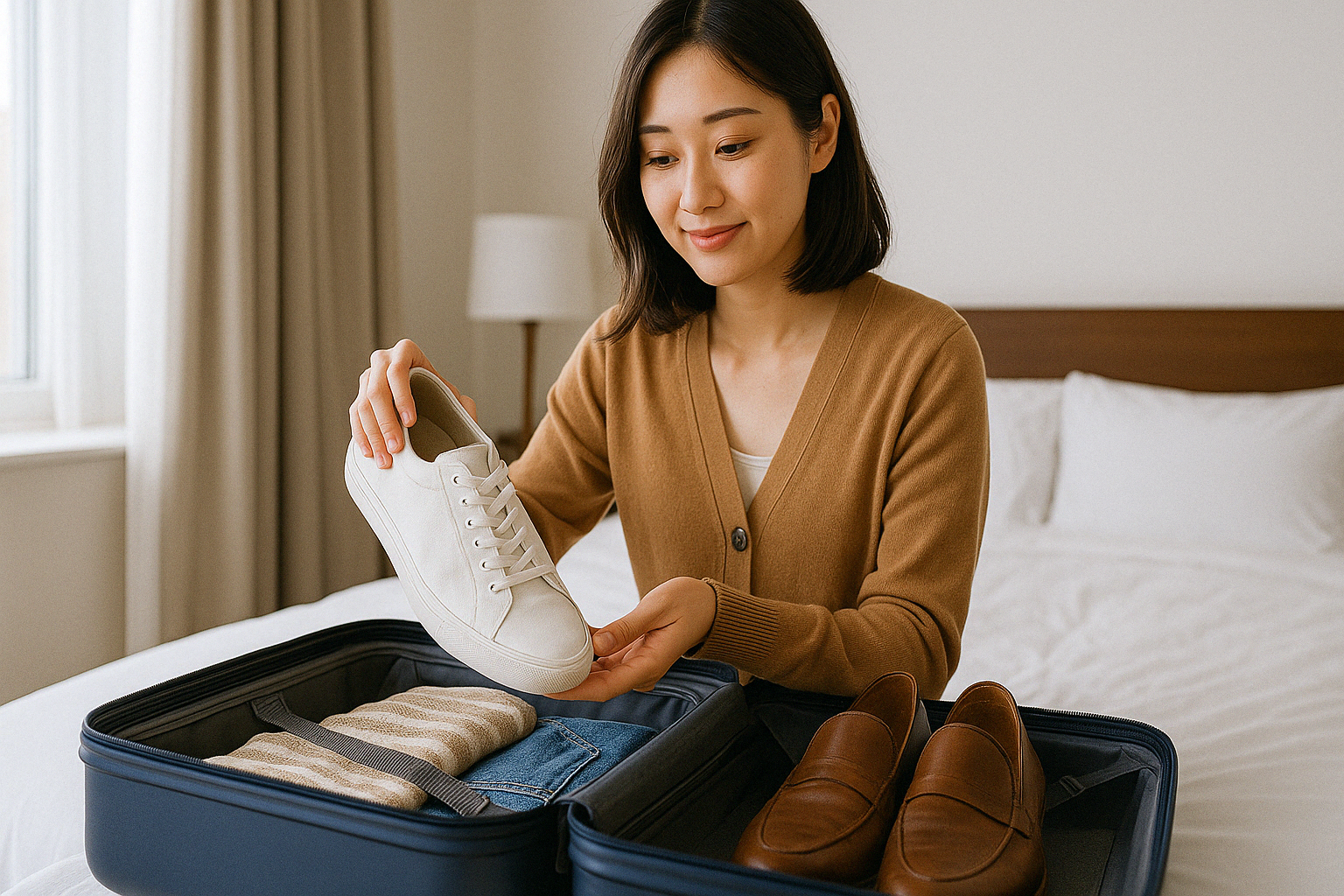 2泊3日の旅行に最適な靴の種類と持参する数