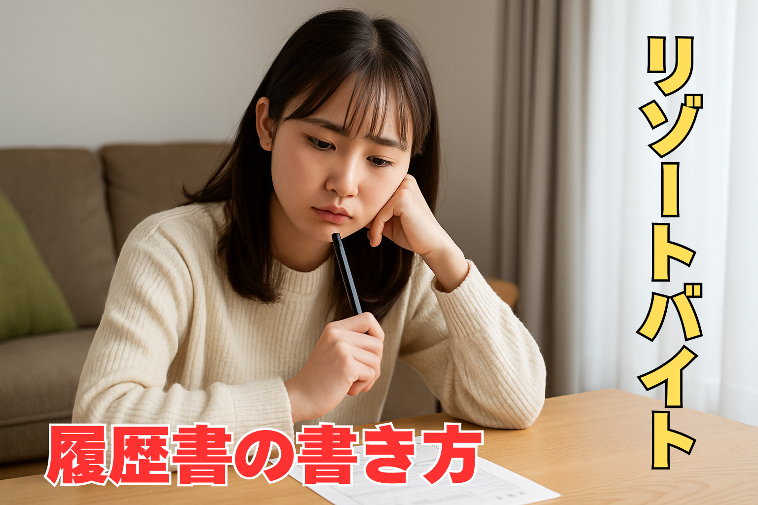 30分で完成!リゾートバイト履歴書の書き方【完全保存版】