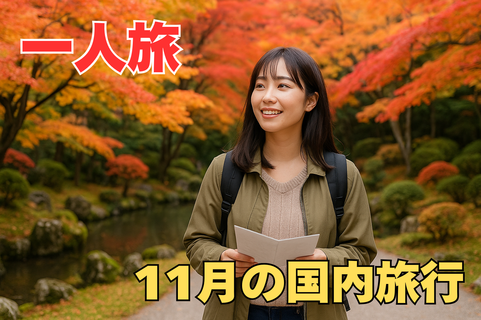 【一人旅】11月におすすめの国内旅行～穴場・紅葉・温泉・予算・服装