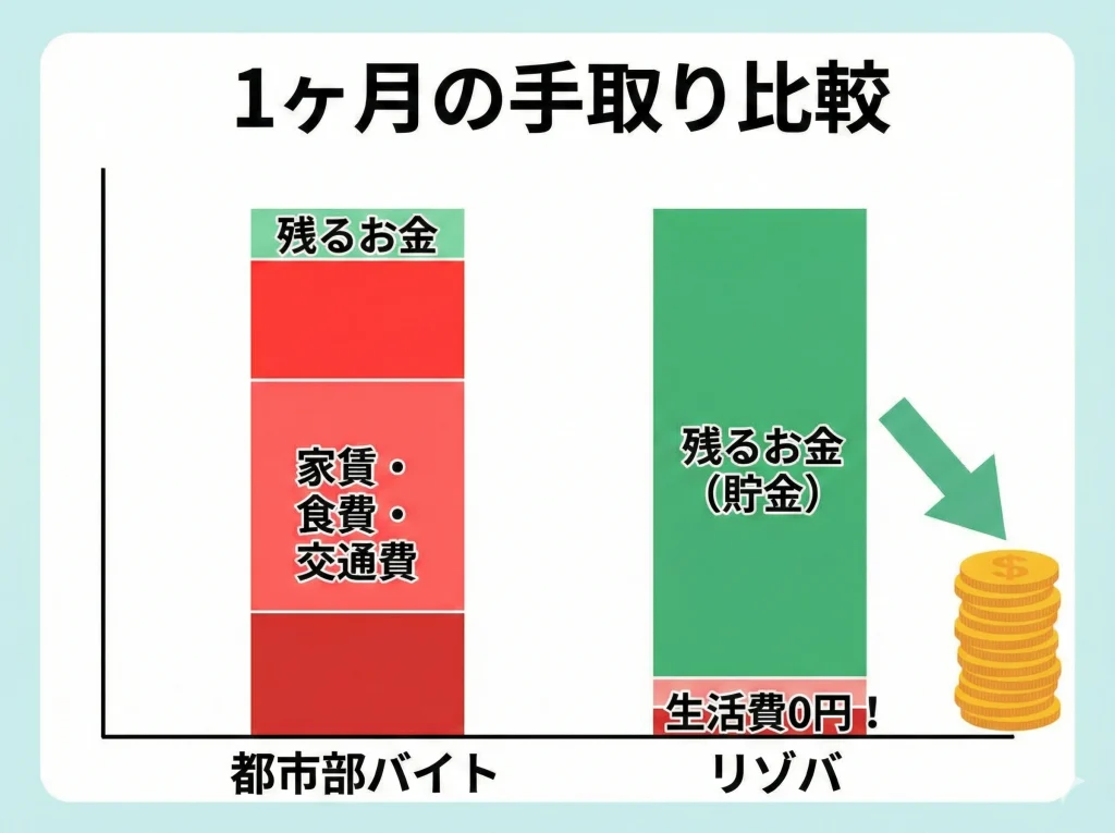 春休みリゾバ1ヶ月で稼げる