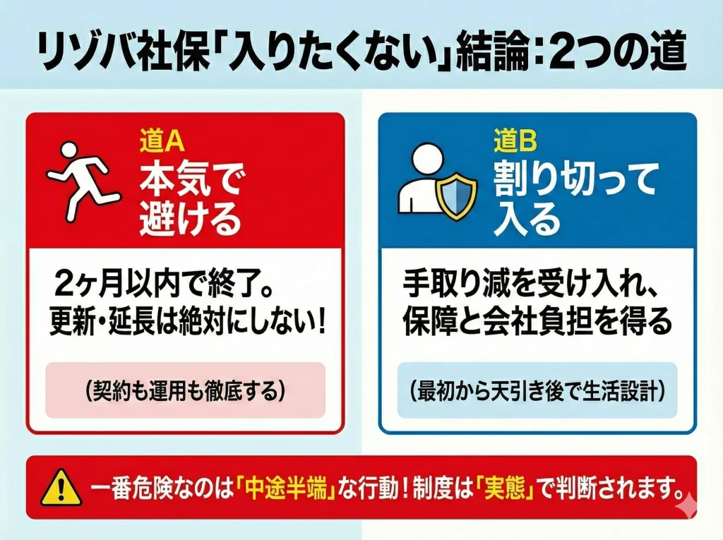 リゾートバイトで社会保険に入りたくない結論