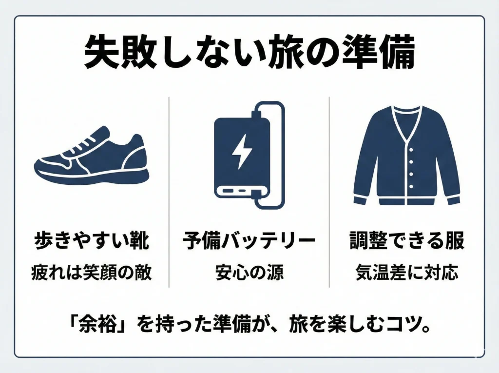 何する?場所と服装の準備