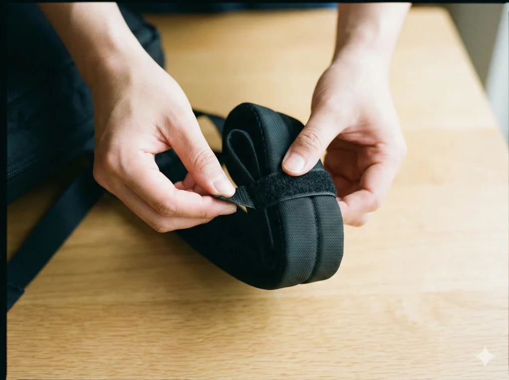 「折り返してから巻く」と失敗しにくい