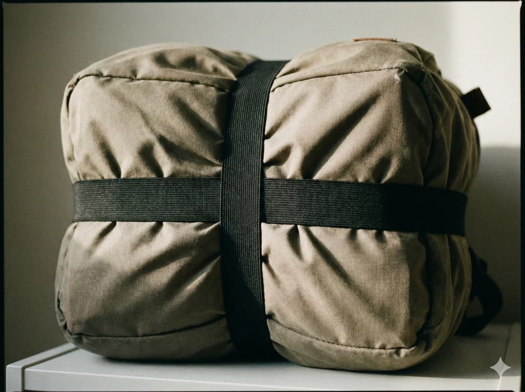 デメリット1：締め付けで荷物がつぶれる