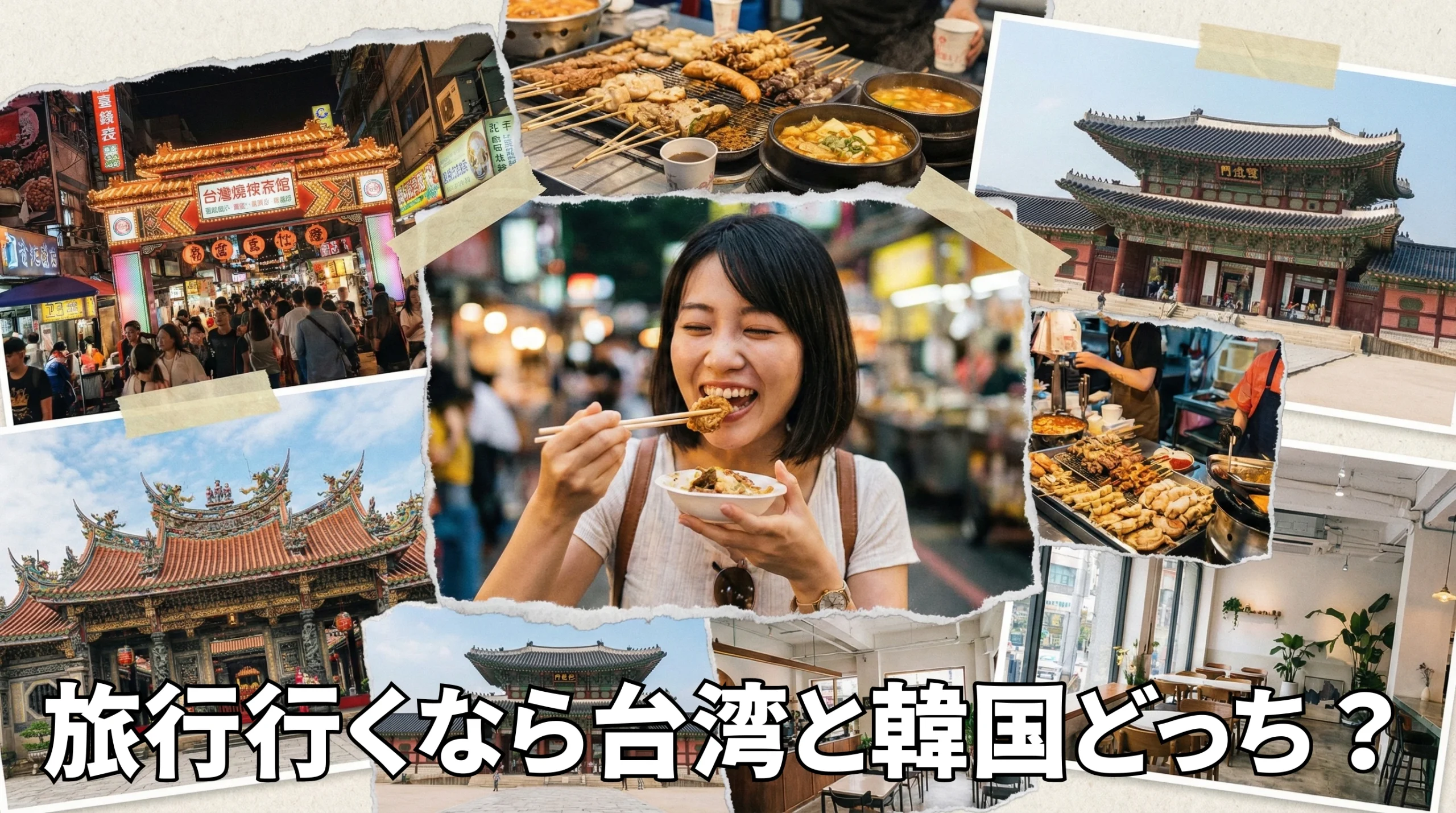 【徹底比較】旅行行くなら台湾と韓国どっちが正解？費用から治安・雰囲気まで