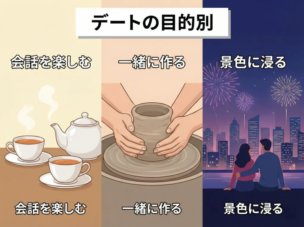 記念日にペアでデート