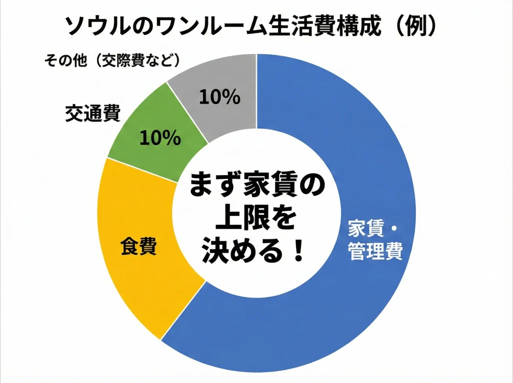 ソウル生活費とワンルーム家賃