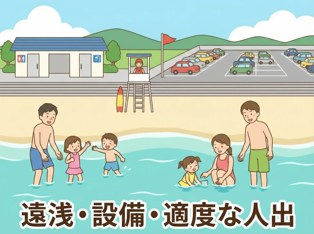 子連れ安心の海水浴場