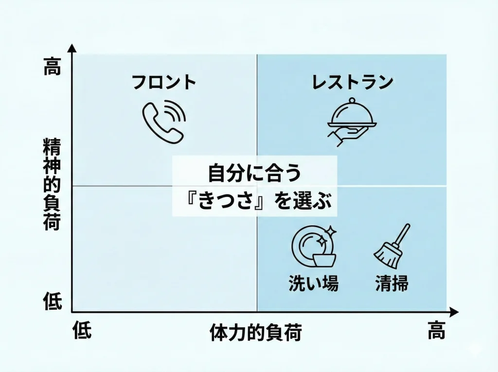 きつい仕事内容と体力
