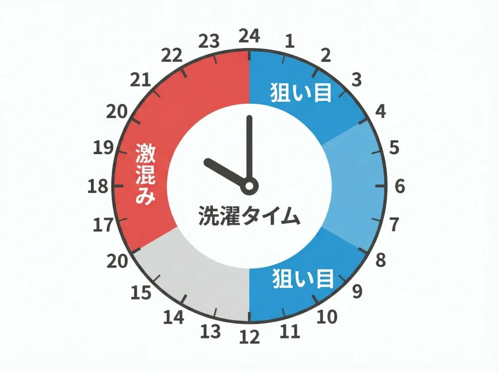 乾燥機の有無と待ち時間