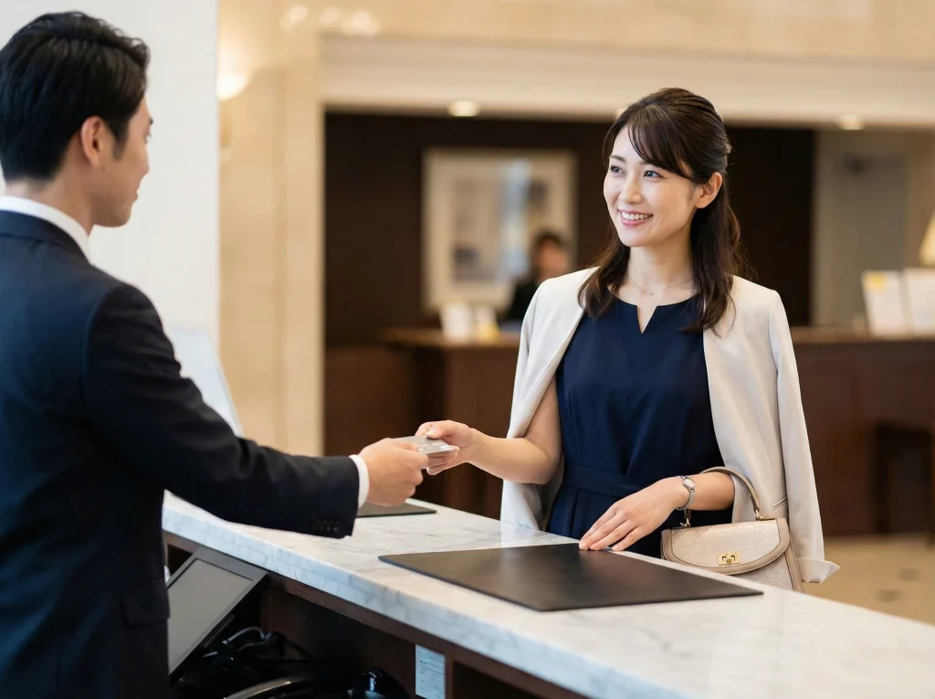 高級ホテル宿泊で女性の服装マナー