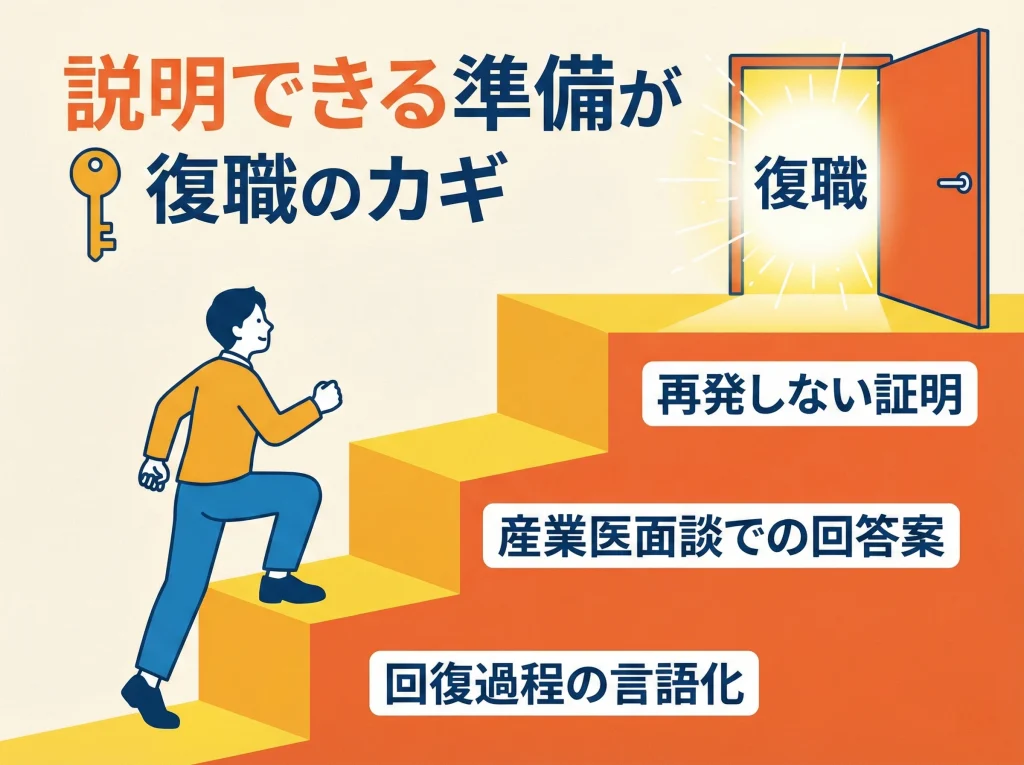 バレる前提で復職準備