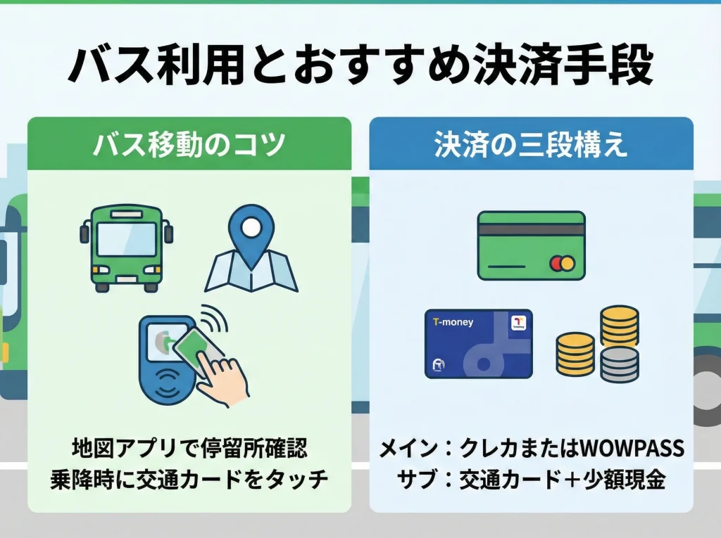 バスT-moneyとWOWPASS