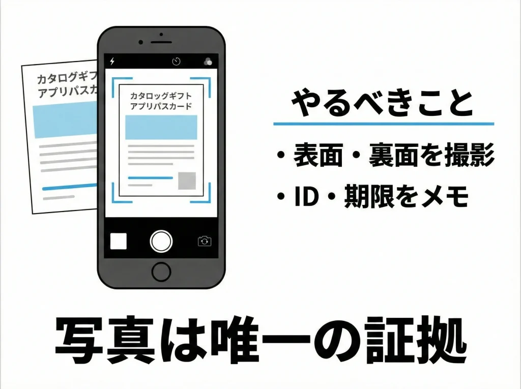 ハガキ紛失は再発行不可