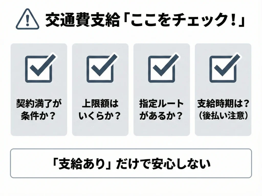 交通費支給で赤字回避