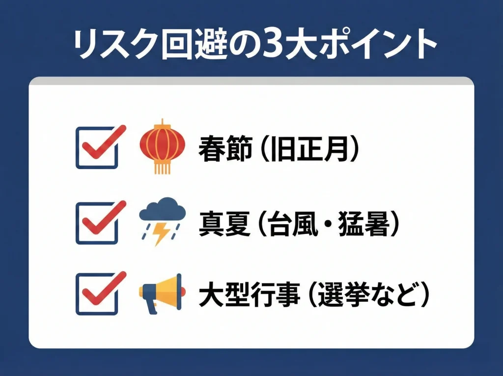 台湾旅行で避けるべき日はいつですかまとめ