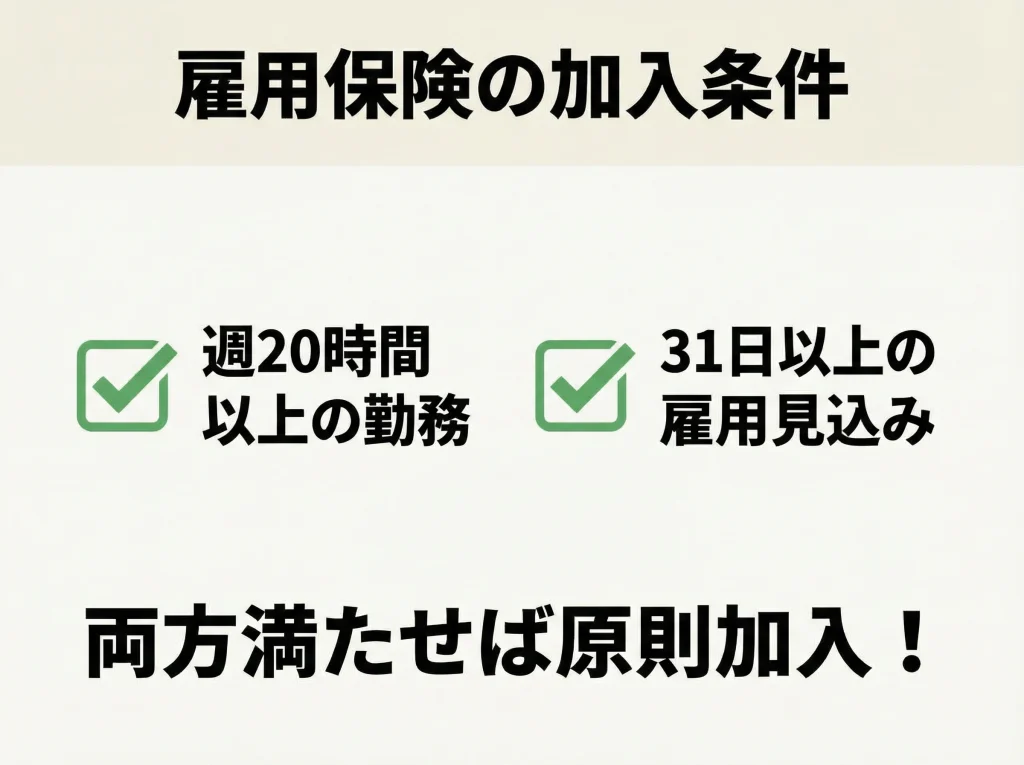 雇用保険加入条件20時間31日