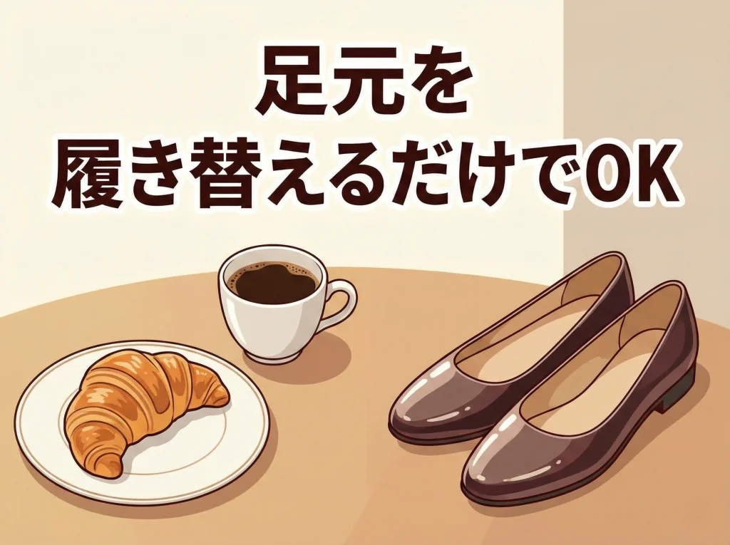 朝食はパジャマ禁止