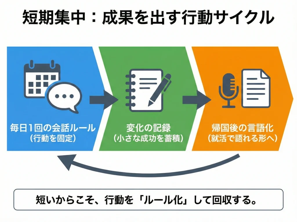 短期留学で就活影響を抑える