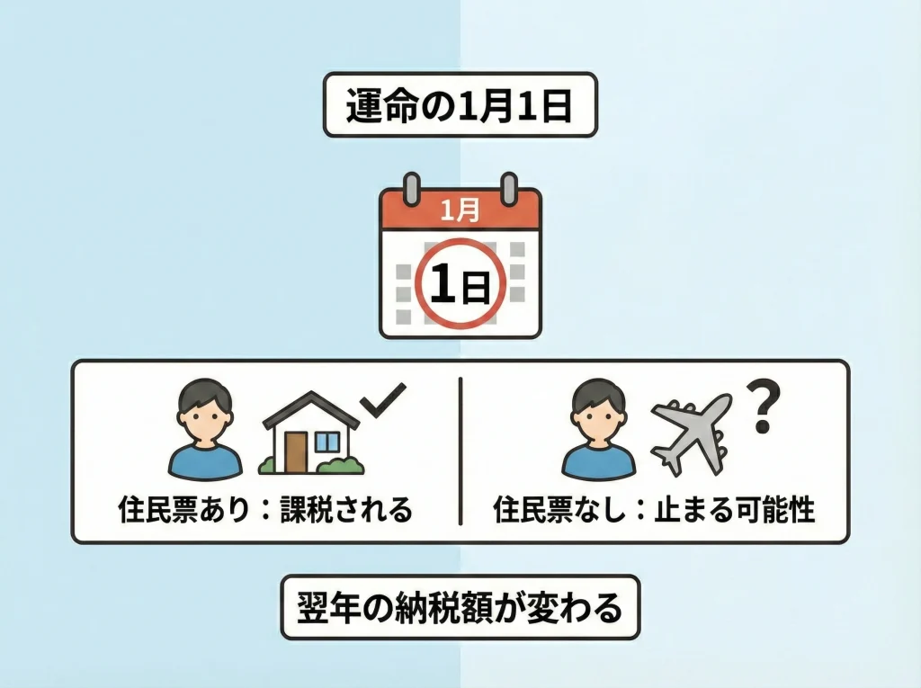 住民税は1月1日が基準