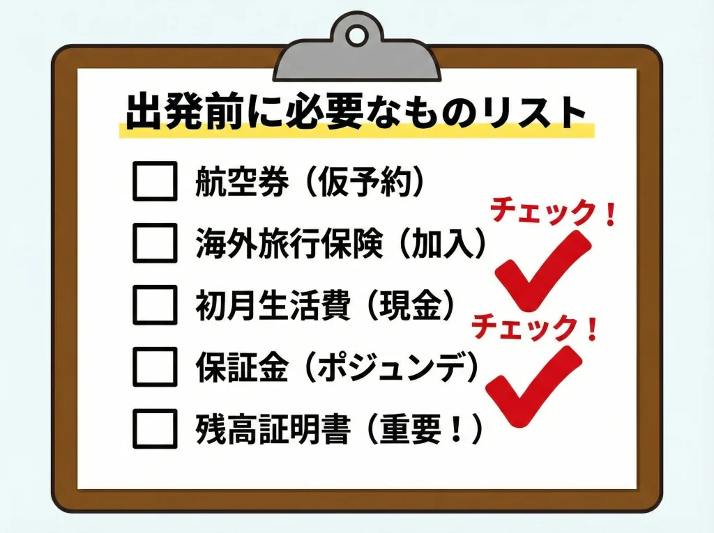 初期費用と残高証明の準備