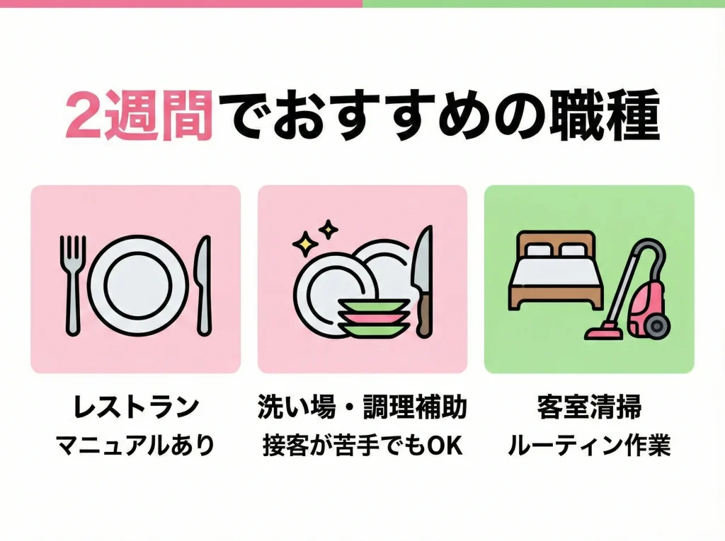 春休み2週間でもOK