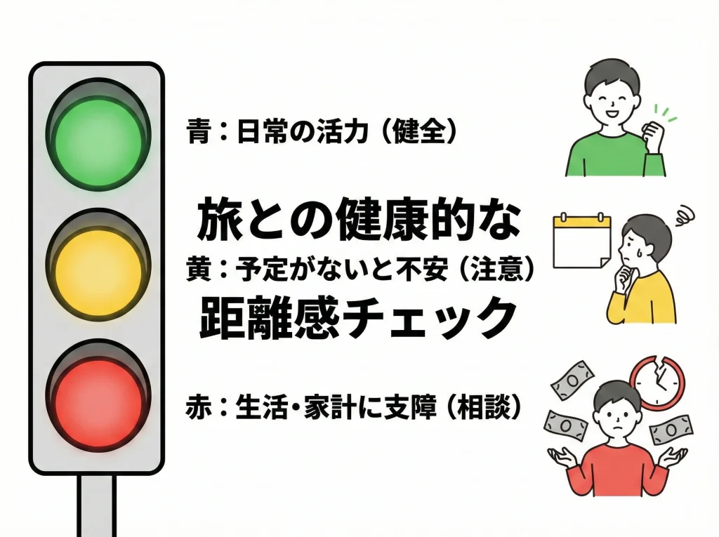 旅行依存症や病気の目安