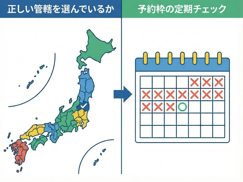 領事館予約と申請方法の注意
