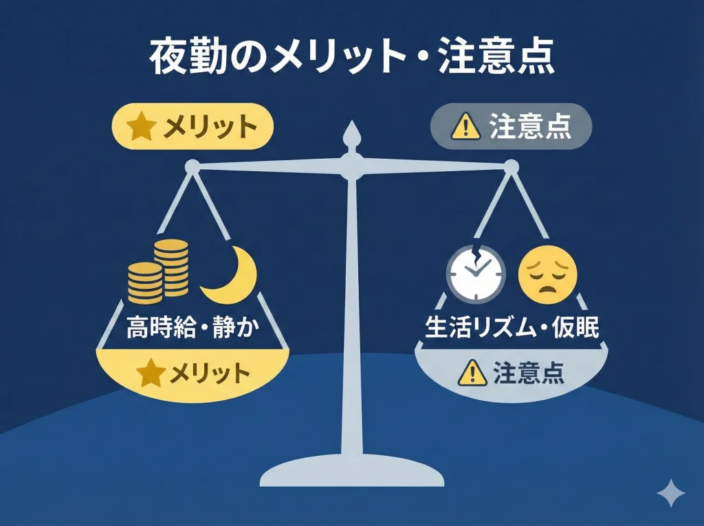 ナイトフロント夜勤は高時給