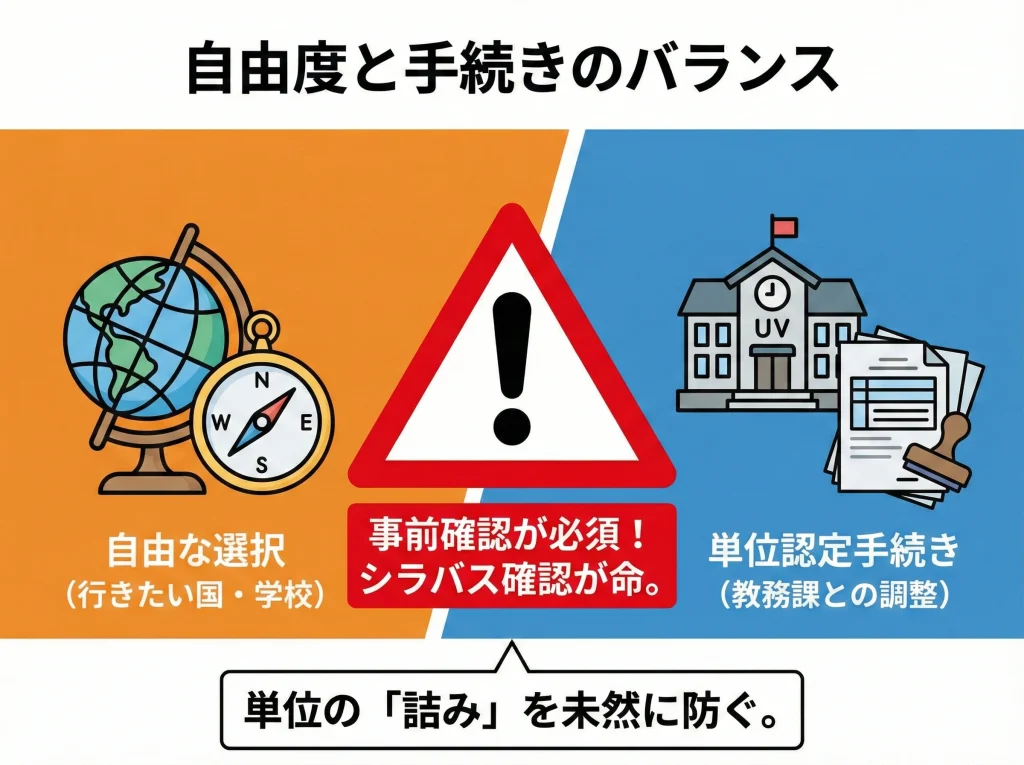 認定留学の単位換算チェック