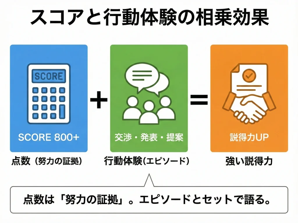 留学成果をTOEICで可視化