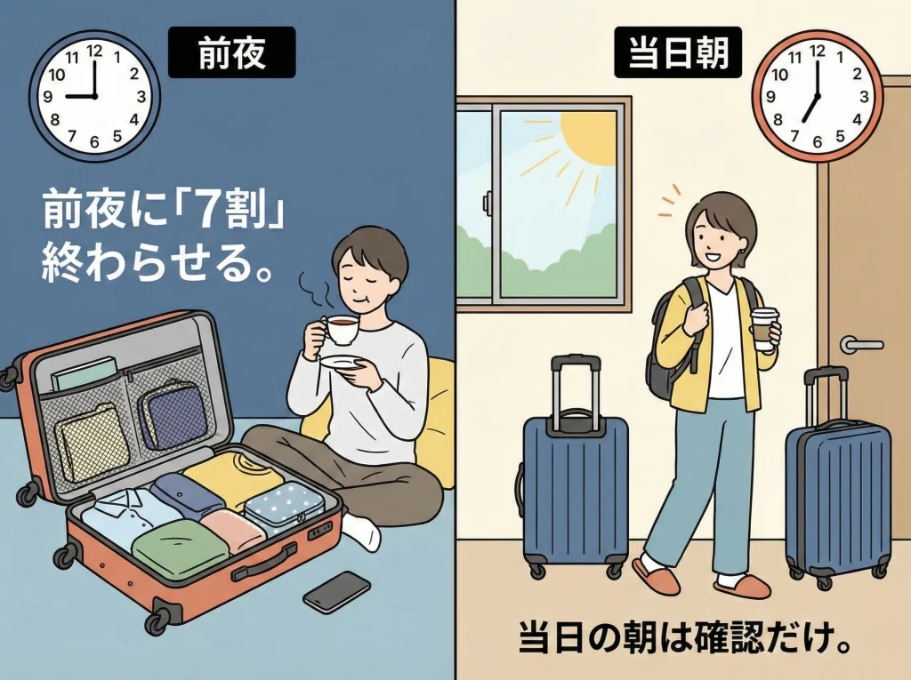 荷造り・パッキングの迷い