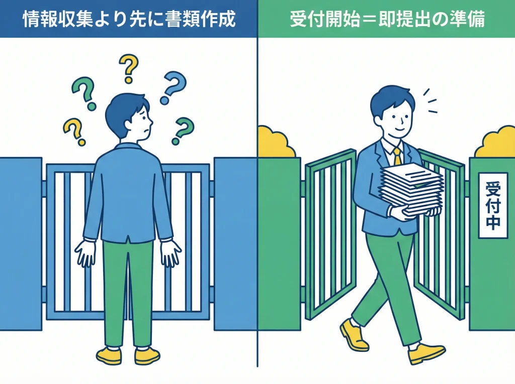 定員と発給枠の先着順