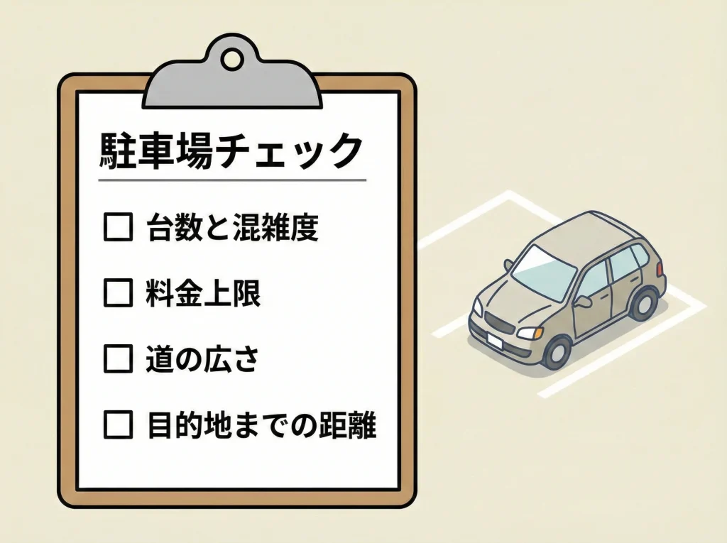 ドライブ向け駐車場