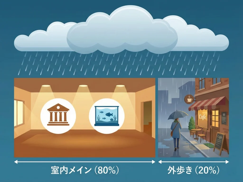 雨の日OK室内スポット