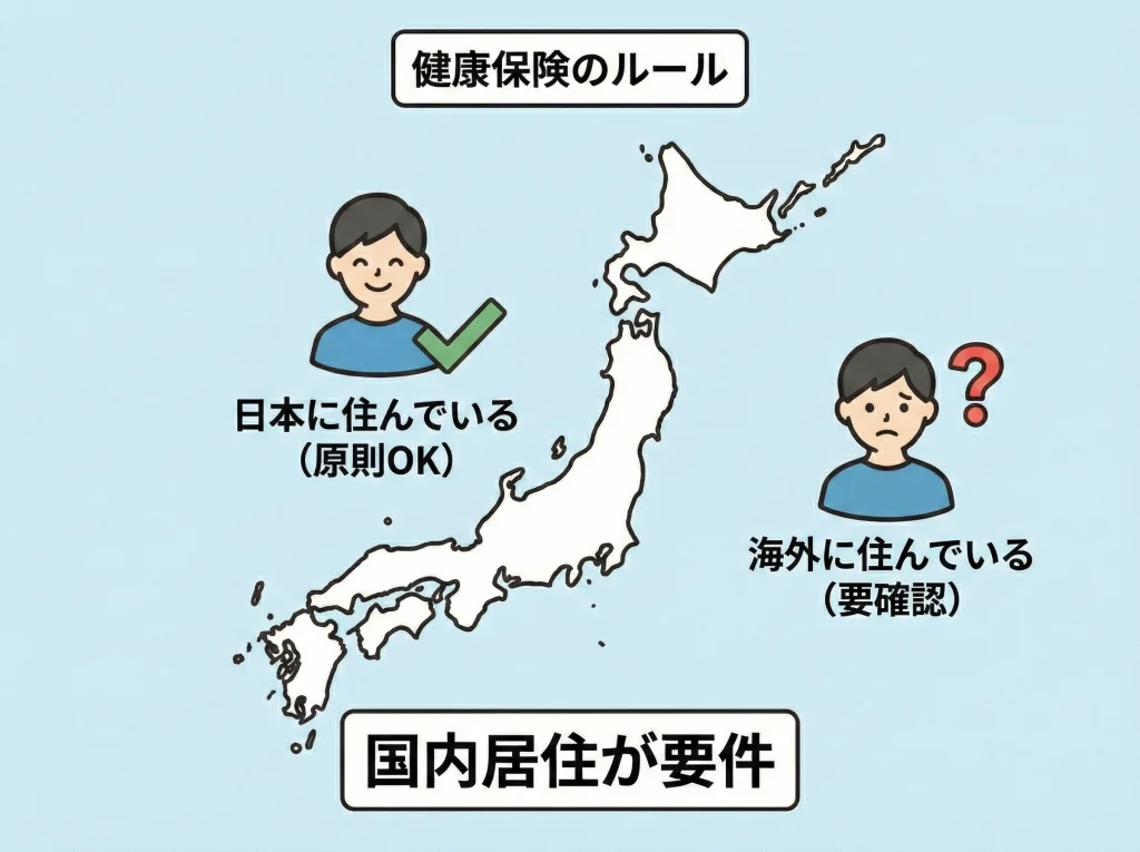 健康保険の扶養と国内居住要件