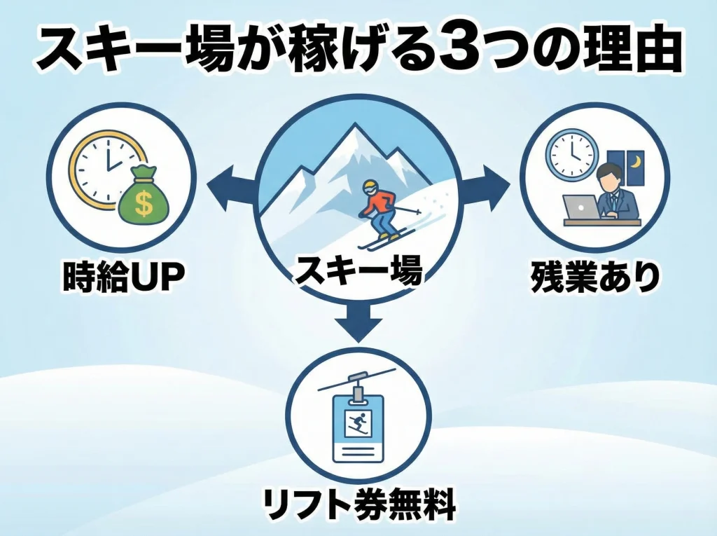 高時給求人はスキー場