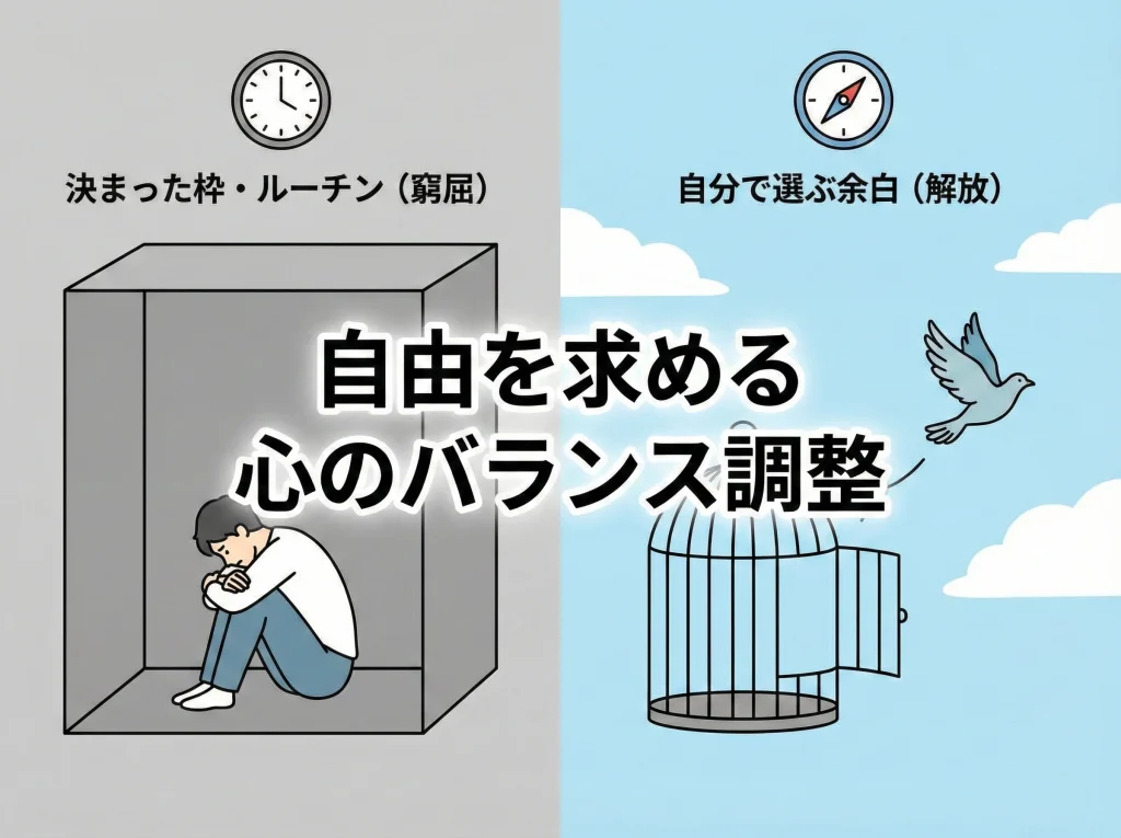 自由欲求と落ち着きがない