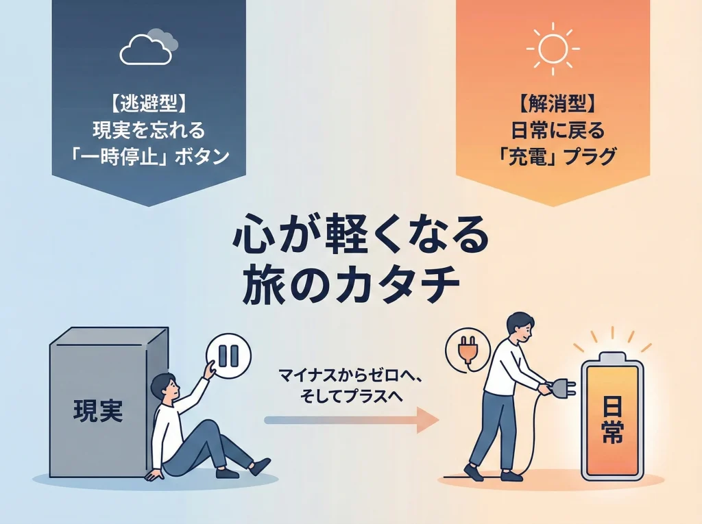 逃避とストレス解消の心理