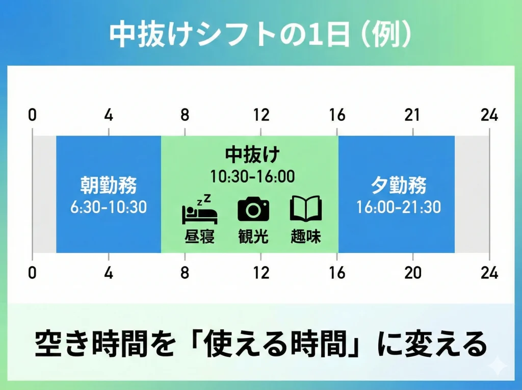 中抜けシフトの対策