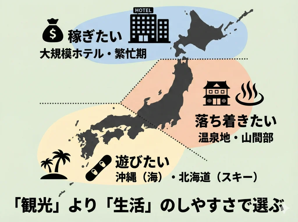 勤務地エリアの決め方