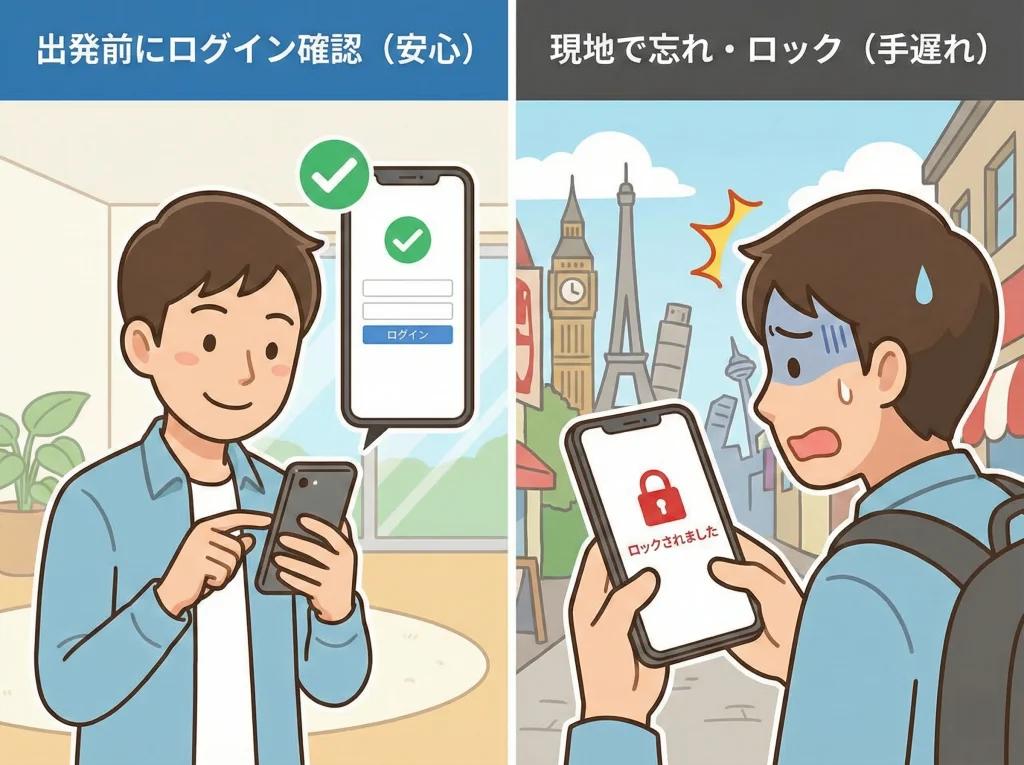 暗証番号忘れと対策