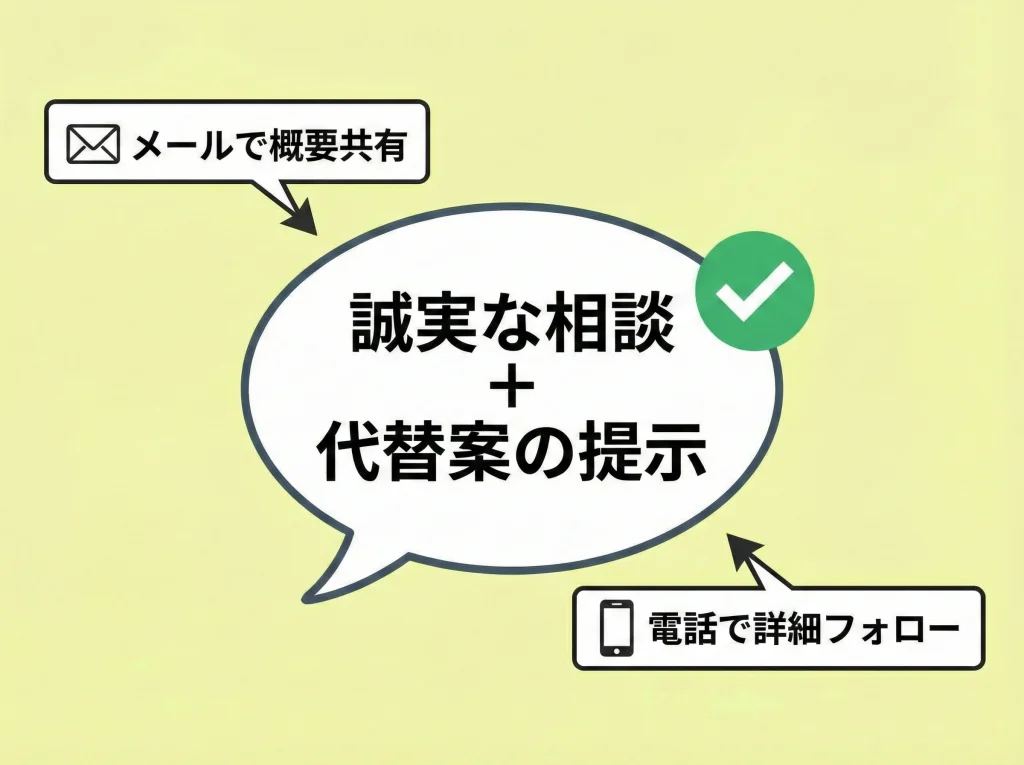 内定式欠席は事前連絡