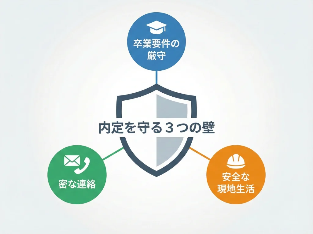 内定取り消し回避の注意点