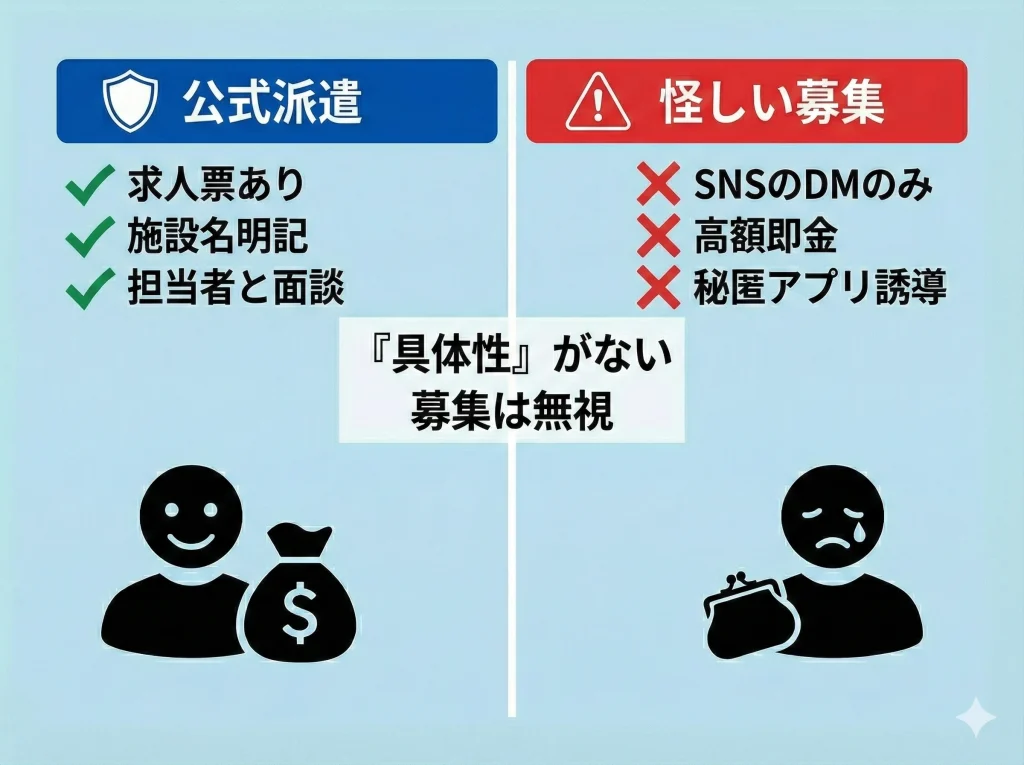 危ない闇バイト詐欺の見分け