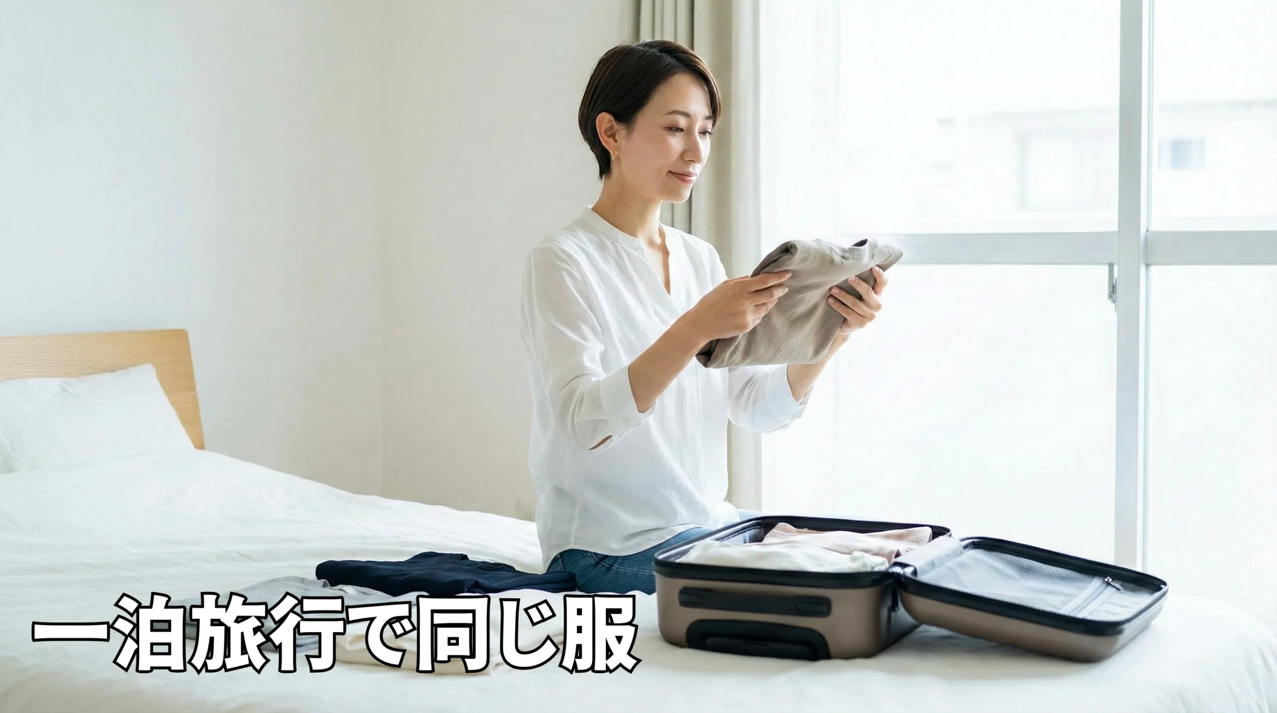 一泊旅行で同じ服はあり？恥ずかしくない清潔感キープのコツと荷物最小化術