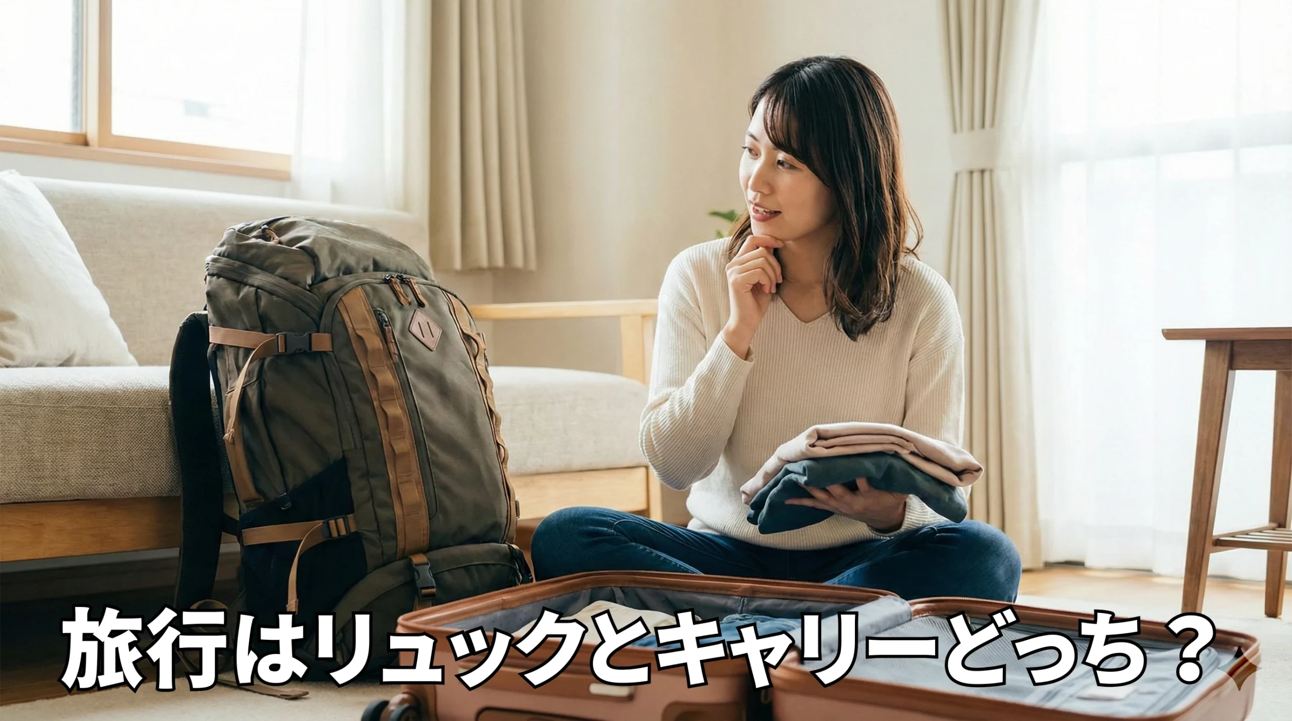 旅行はリュックとキャリーどっちが正解？2泊3日の選び方決定版