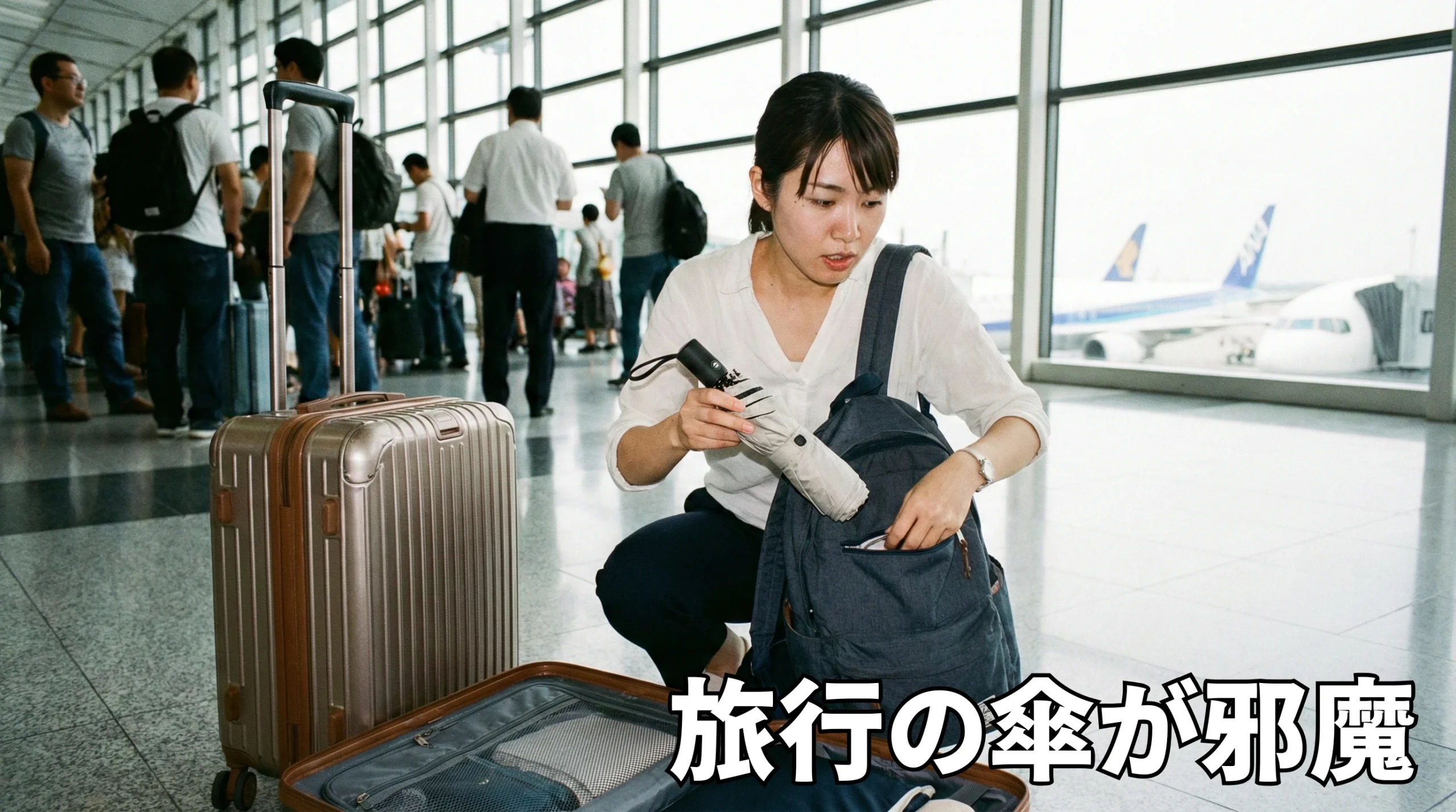 「旅行の傘が邪魔」問題に終止符！荷物を減らして雨でも身軽に動くコツ