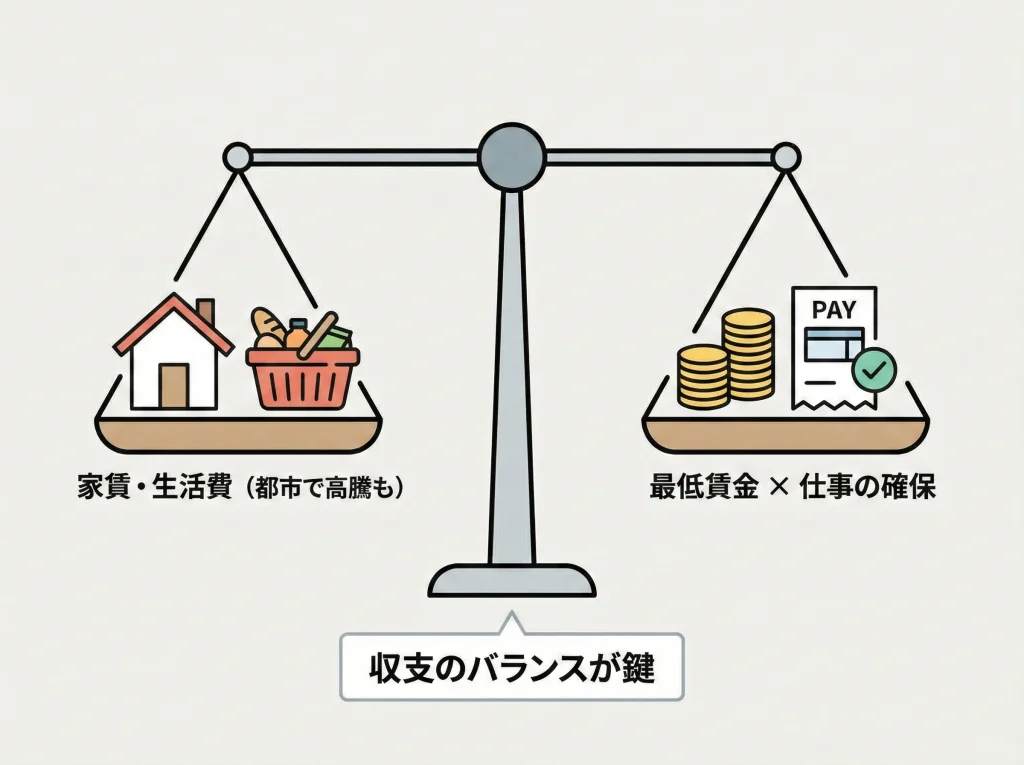 生活費と最低賃金